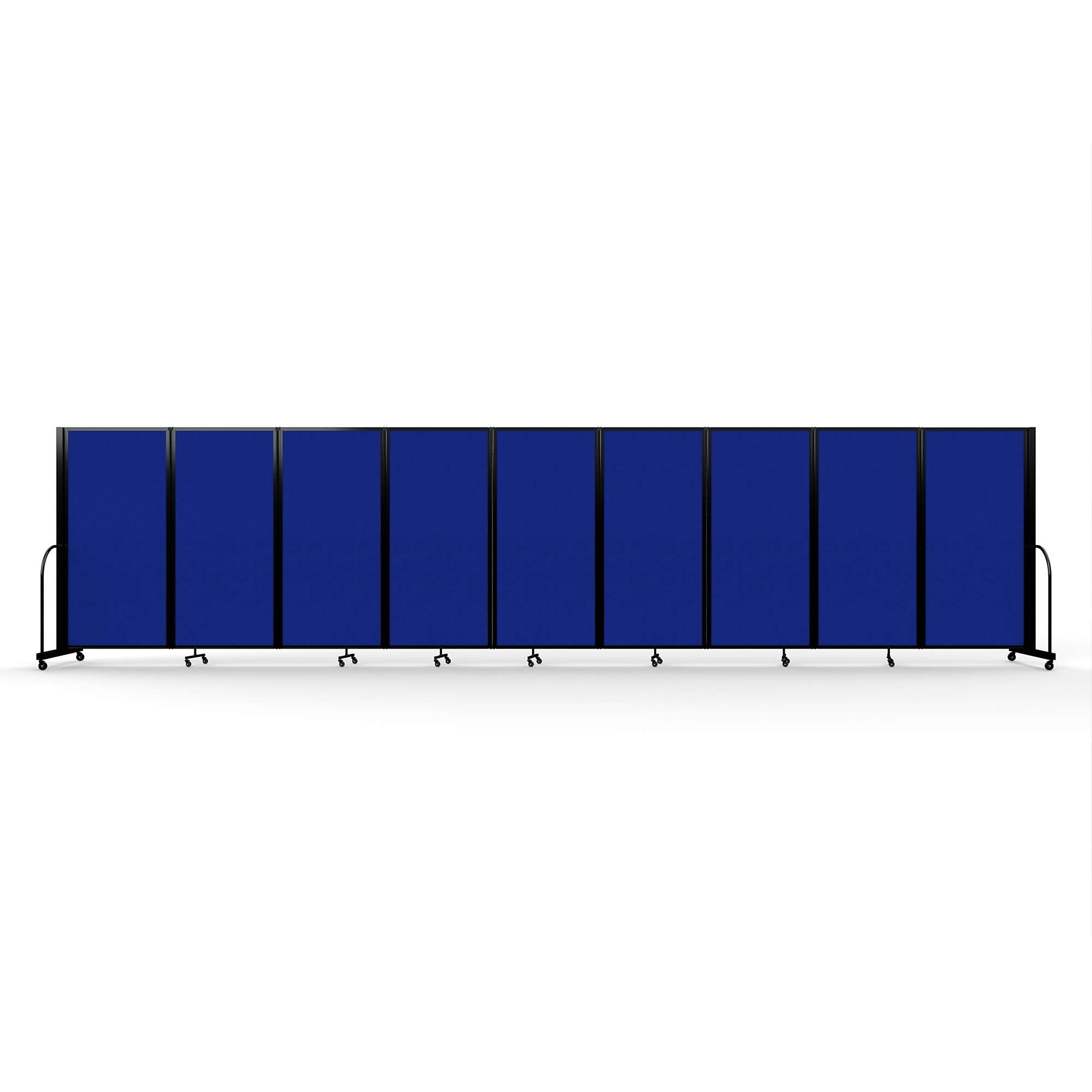 Screenflex Full Motion Divider — 6ft. x 25ft. 1in., Black Frame, Royal Blue, Model# FSH-609-B-RYB